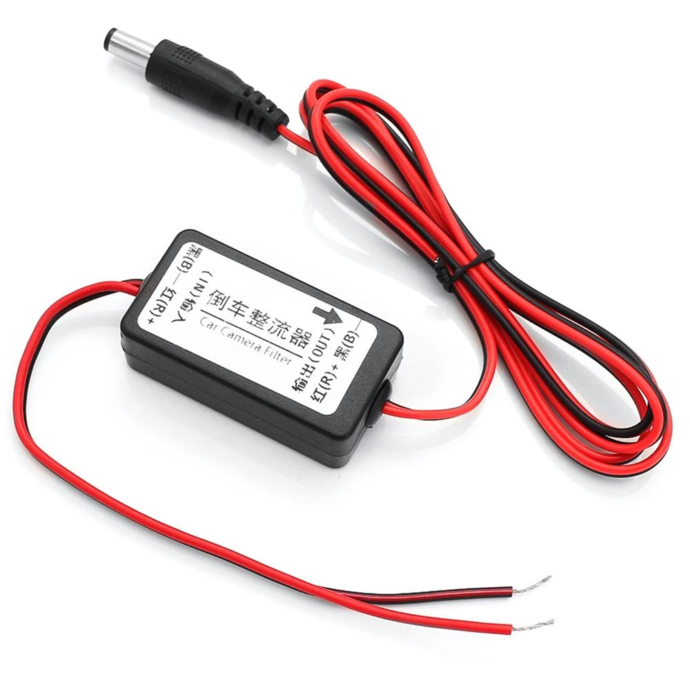 

​Car Rear View Rectifier 12V DC Power Relay Capacitor Filter Connector For Backup Auto Car Camera Filter