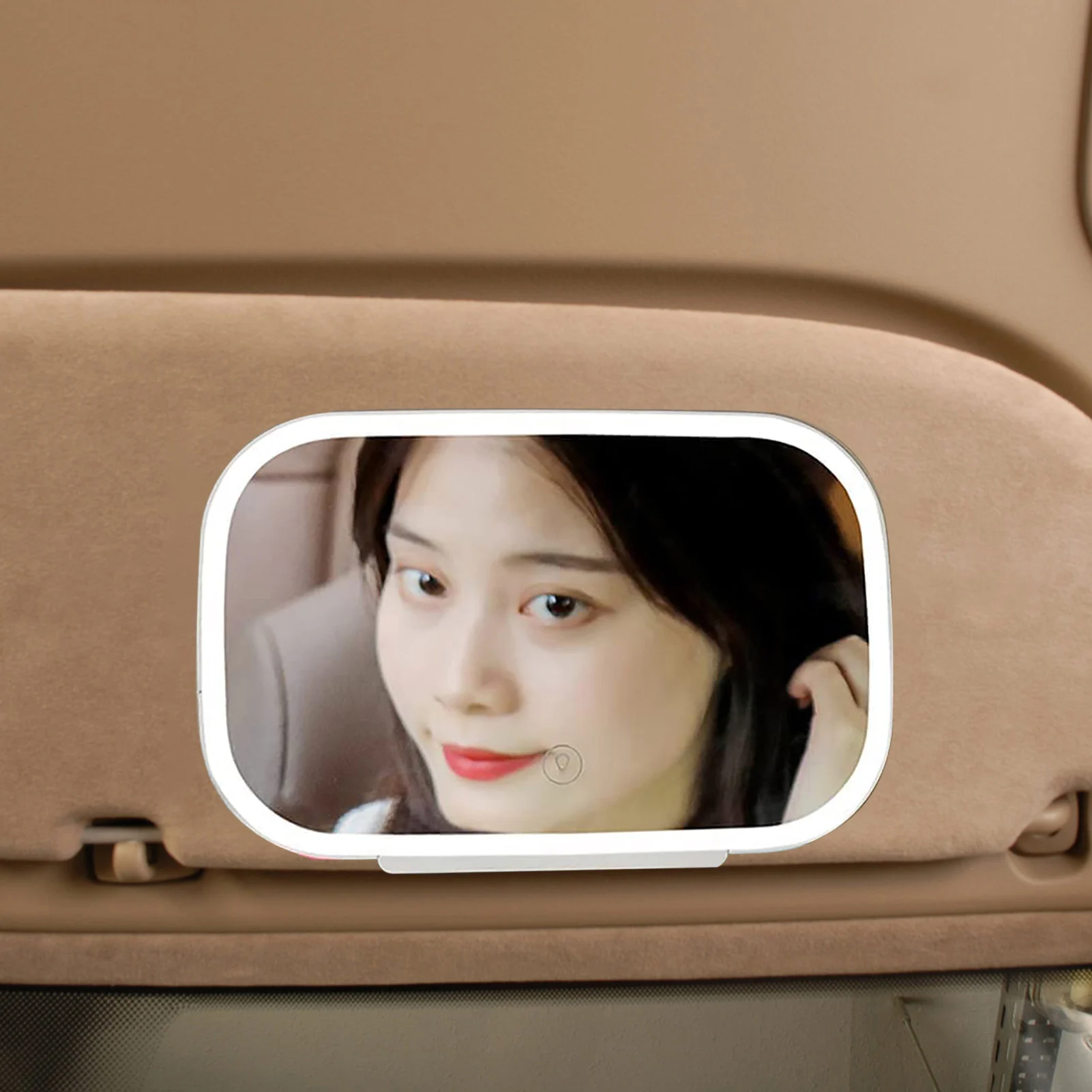 

Автомобильное косметическое зеркало с светодиодный подсветкой солнцезащитный козырек косметическое зеркало для путешествий с затемнение...