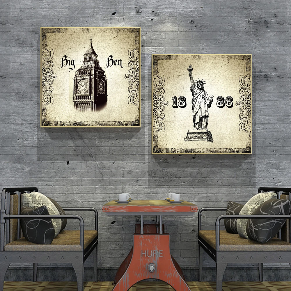 

Abstract Tower Canvas Painting Posters And Prnts Nordic Lanscape Wall Art Pictures For Living Room Home Decor