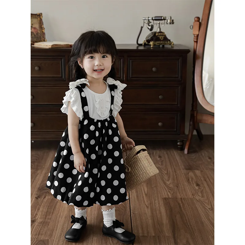 Юбка с цветочными бутонами для девочек Новинка лета 2023 повседневная детская юбка