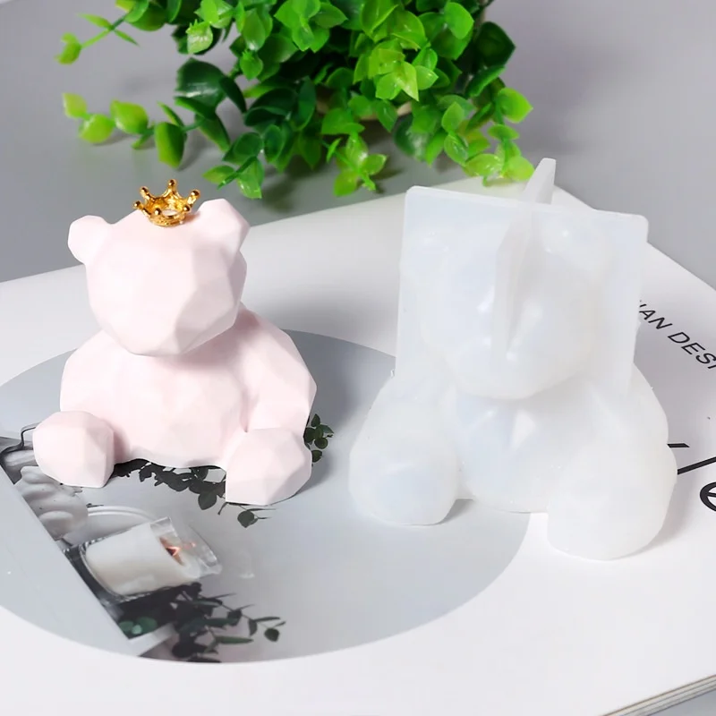 

Силиконовая форма для выпечки «сделай сам», украшение для торта, 3D Медведь, форма для шоколада, помадки, ручная работа, форма для ароматерапи...