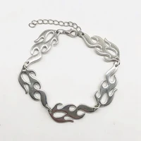 fashion trend jewelry silver color flame bracelet special bracelet gift gift for best friend