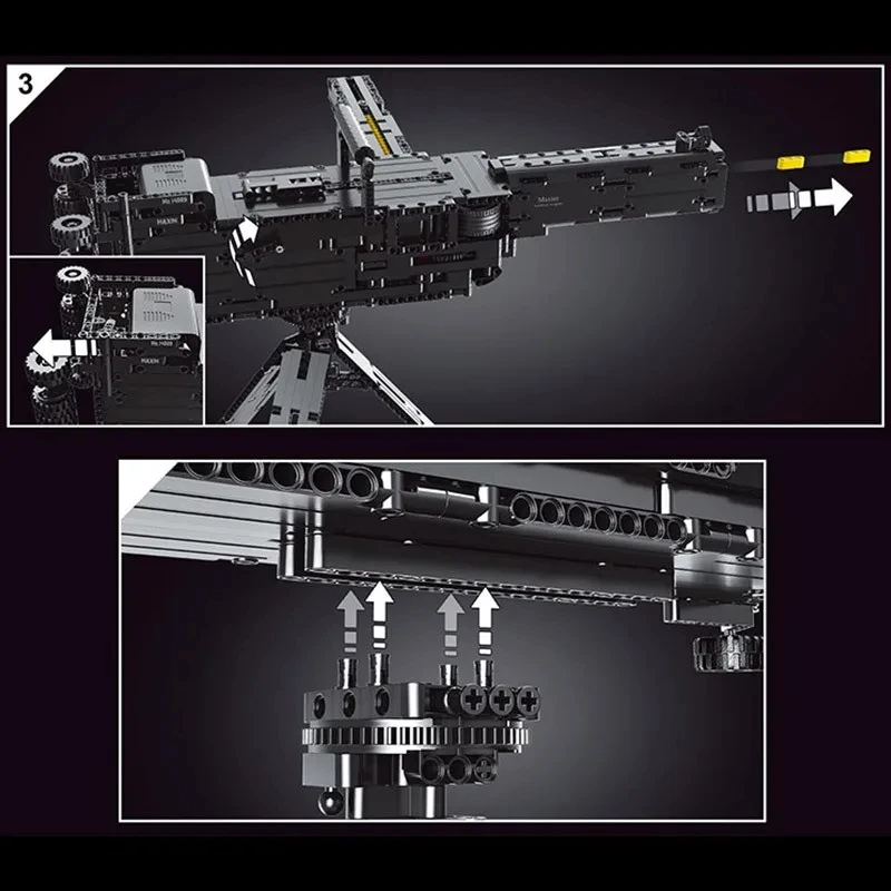 Форма King 14009 MOC техническая максимум модель пистолета строительные блоки кубики