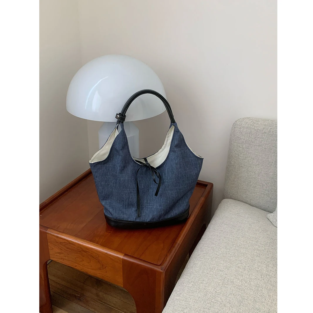 Холщовая Сумка-тоут для женщин однотонная дизайнерская Повседневная Дамская