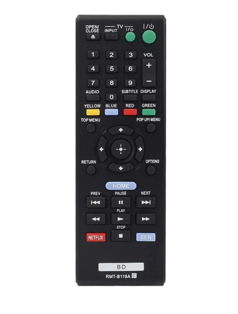 New Replacement Remote Control RMT B119A For Sony1 RMT B119P RMT B118P BD Blu ray Player