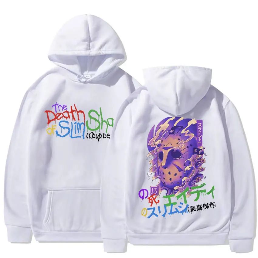 Толстовка с капюшоном Death of Slim Shady в японском стиле Eminem хип-хоп рэп худи для мужчин