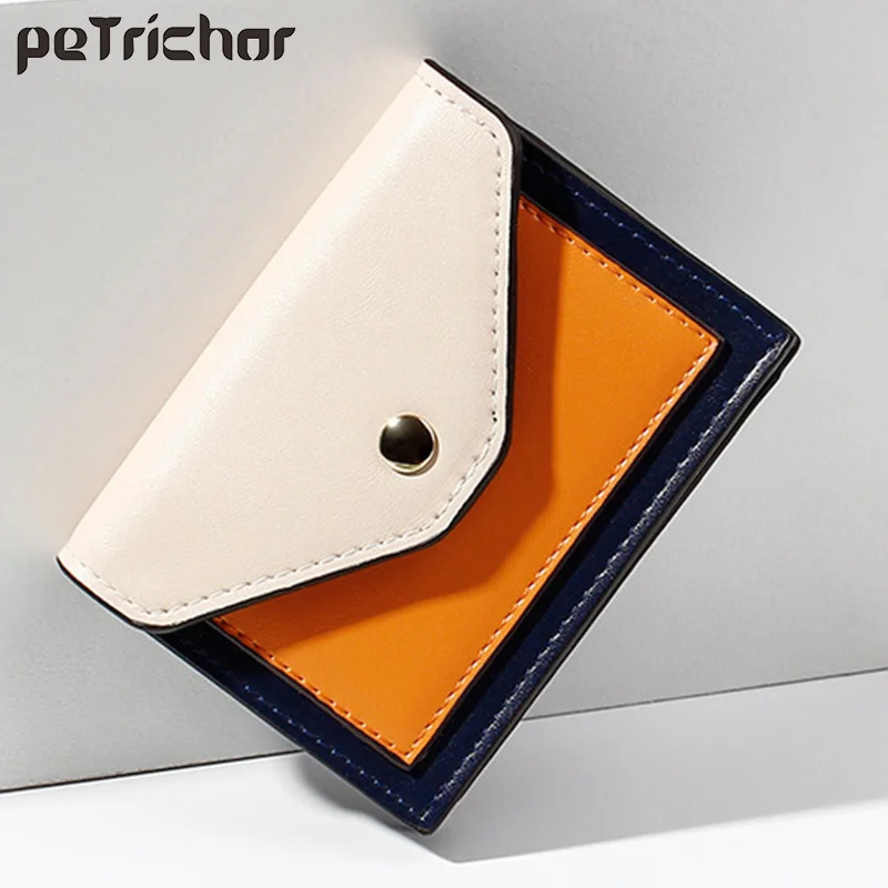 

Brand Women Wallet Short Purse Small PU Leather Credit Card Holders Slim Envelope Female Wallets Coin Pocket Fashion Clutch Bags