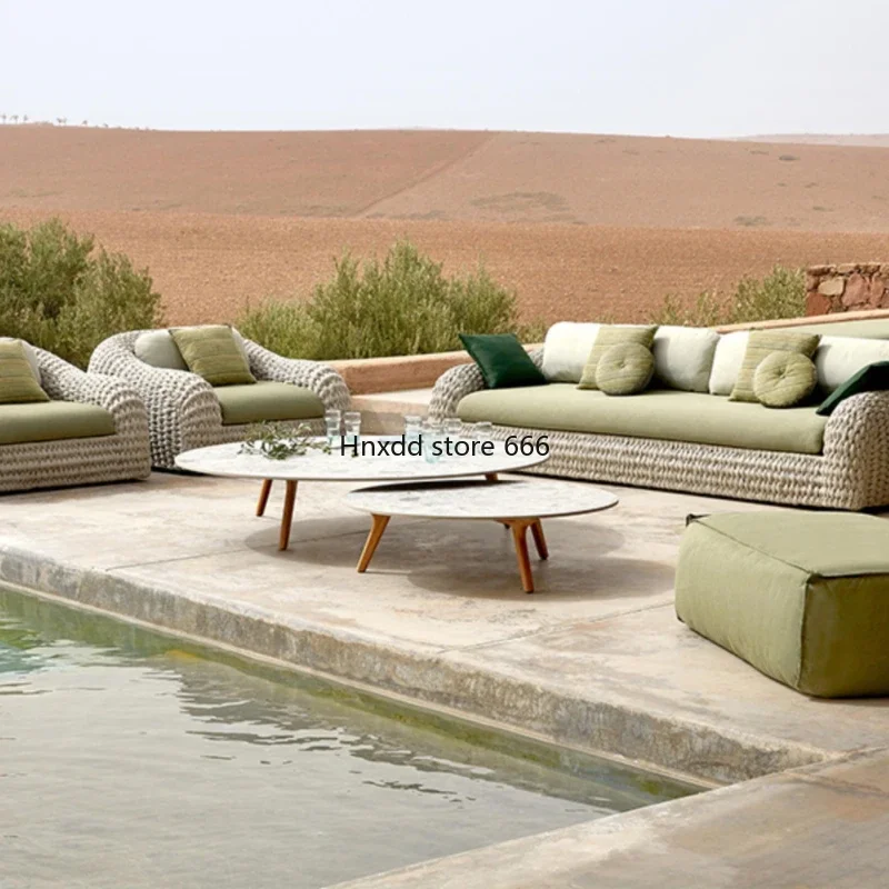 Уличный садовый диван гостиная одноэтажный террасный патио секционная уличная