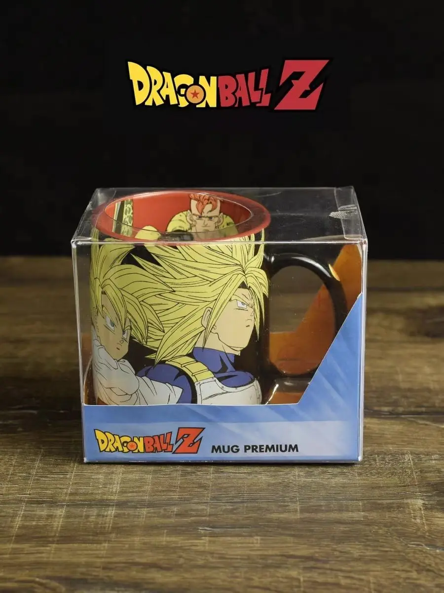 Bandai оригинальная кружка Dragon Ball Goku фигурки Vegeta натуральная керамическая чашка для