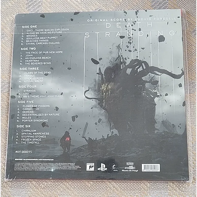 Фото Черно-белый виниловый набор LP-пластинок Black + White Glue MOV Ludvig Forssell Game Death Stranding Death Limited Edition с ID 3LP для Death №3