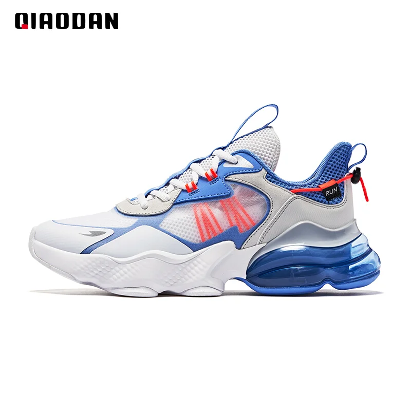 QIAODAN Running Shoes for Men 2023 Spring New Fahion Shock-Absorbant Breathable Anti-slip Lightweight Sneakers XM25200203