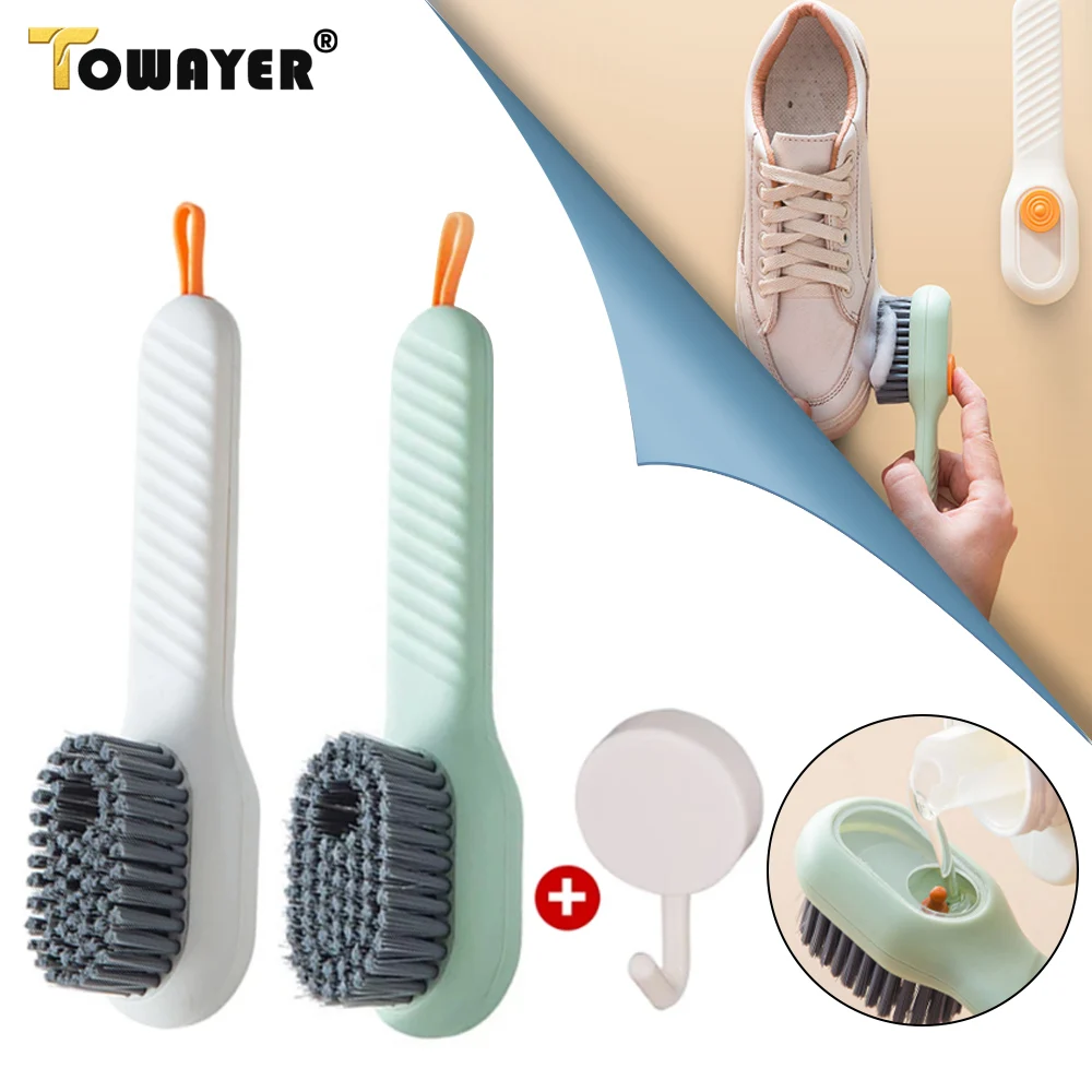 

Многофункциональная щетка для чистки, щетка с автоматическим разрядом жидкости и глубокой очисткой, с мягкой щетиной, для стирки и ежедневн...