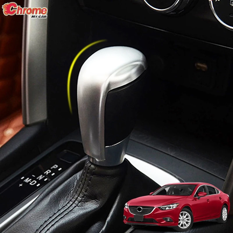 

Для Mazda 6 Atenza GJ 2013 2014 2015 2016 2017, хромированная крышка переключения передач, накладка на ручку управления, крышка, украшение, Стайлинг автомобиля