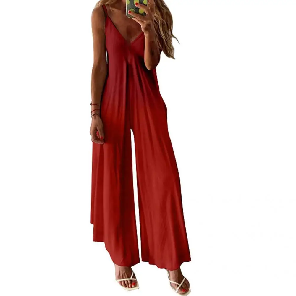 

Lady Jumpsuit Ankle Length Spring Romper Comfortable Spring Romper