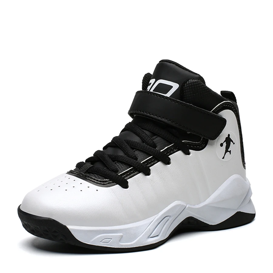 

New Thick Sole Soft Kids Basketball Shoes Non-slip Children Sport Shoes Outdoor Boys Basketball Sneakers Rubber Kids Gym Shoes