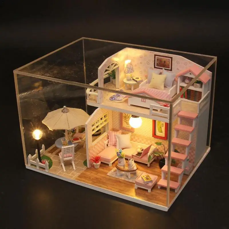 Кукольный домик + мебель и светодиодная подсветка TY - ONee Мебель и интерьер