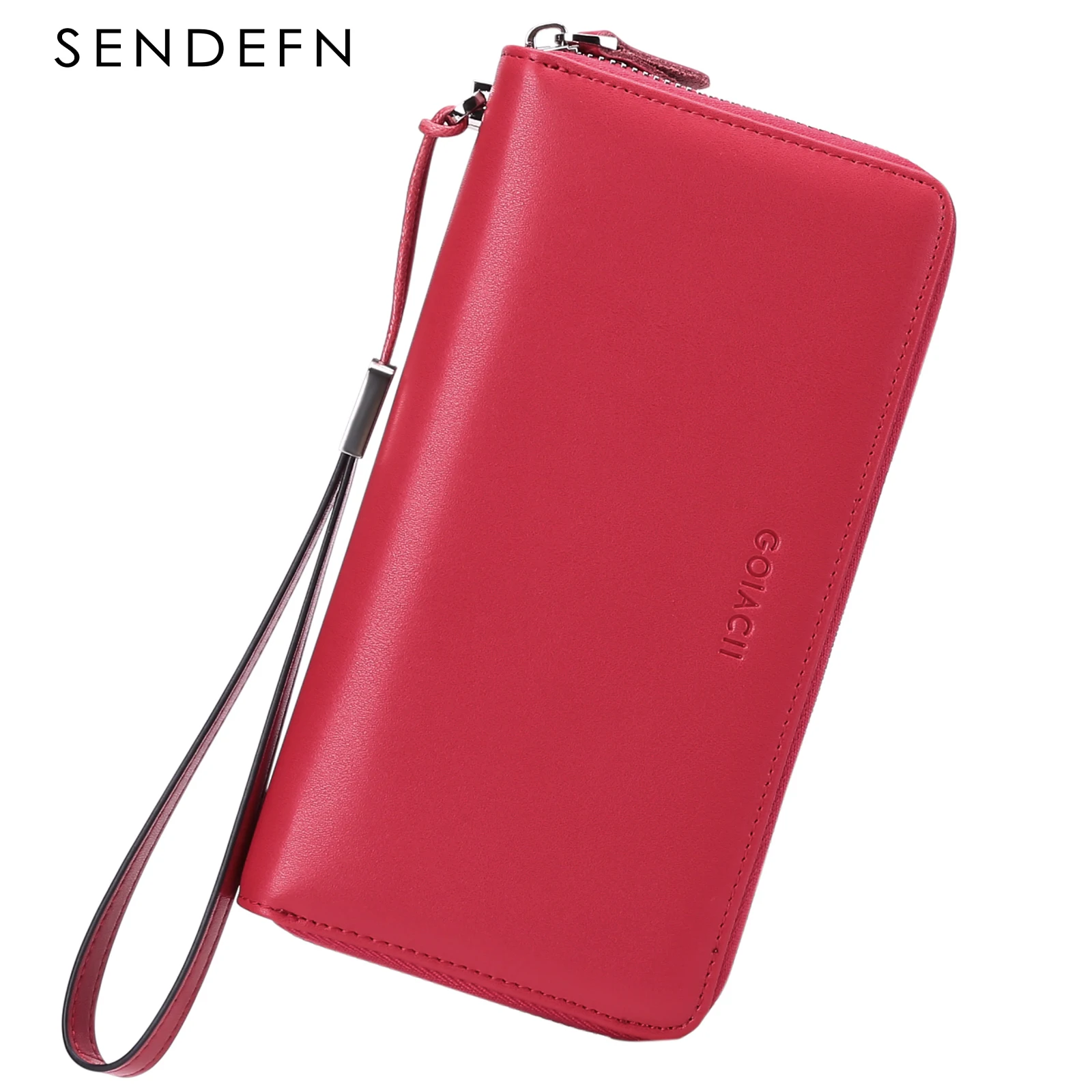 New Women Genuine Leather Handbags Female Multifunctional Large Capacity Wristbant Bags Fashion Wallet For Ladies Phone Purse