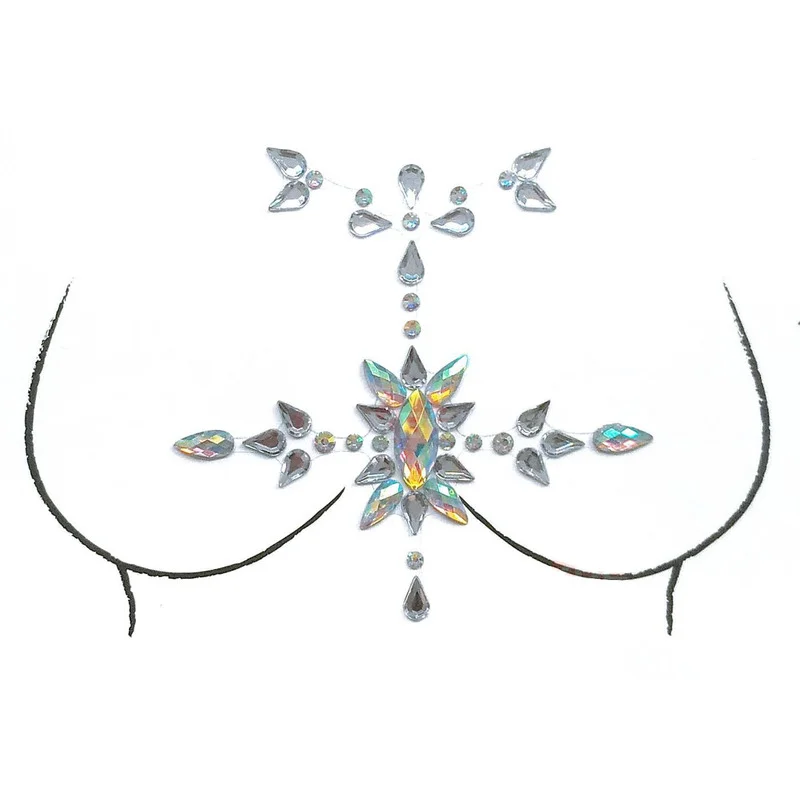 1 шт. алмазные стразы украшения для лица хрустальные наклейки 3D-наклейки груди