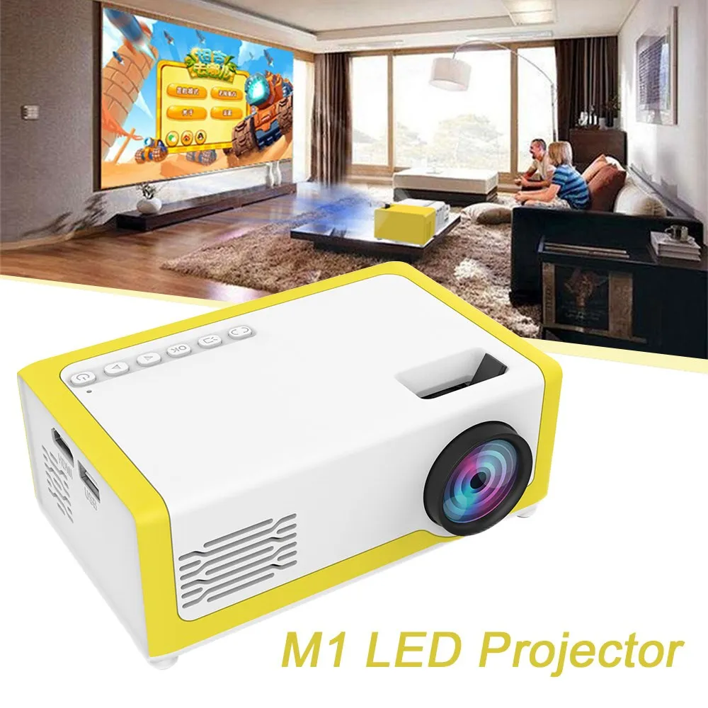 

Projector Wireless Entertainment Mobile Phone Home Mini Portable Projection 4pcs PS3 PS4 X-BOX HD Hi-Fi Sound Quality DJA88