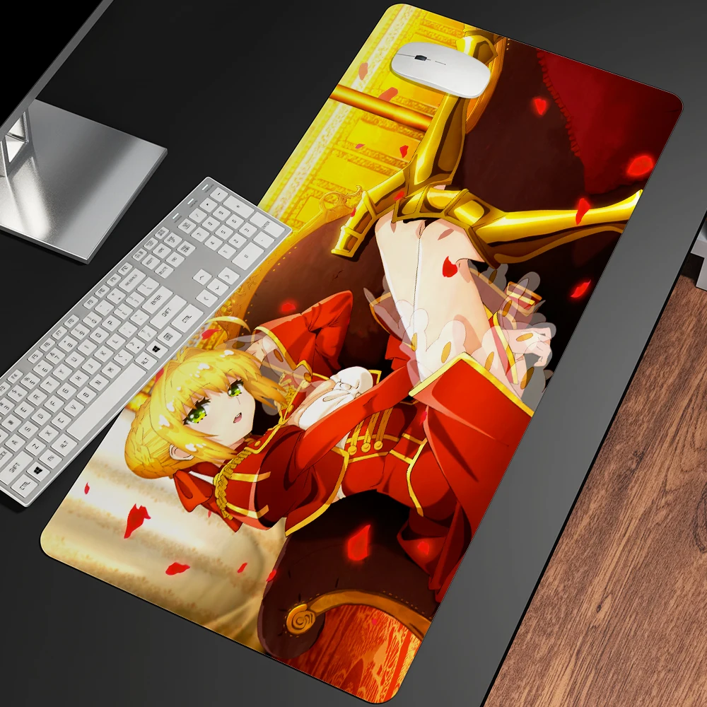 

Saber (Fate Series) Mouse Pad Esports Best Gaming Cool Mousepad Gamer Hot Personalized Mouse Mats Keyboard PC Office Pad