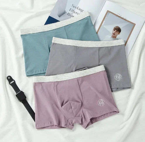 

Men's Four Seasons Print Casual Sports Briefs Elastic Boxer Shorts KZ265-KZ270
