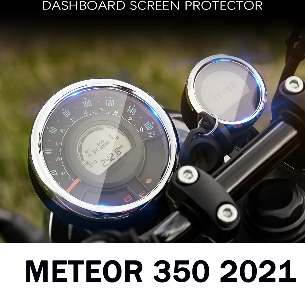 

Для Royal Enfield Meteor 350 2021 Защитная пленка для инструментов для мотоцикла Pantalla Ultra Clear Antideslumbrante