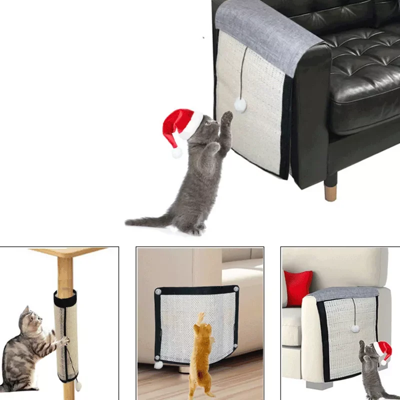 

2022New Cat Scratcher Sisal Mat Board Cat Scratch for Sharpen Nails Scraper Kitten Pad Cat Toy Chair Table Sofa Mats Furniture P