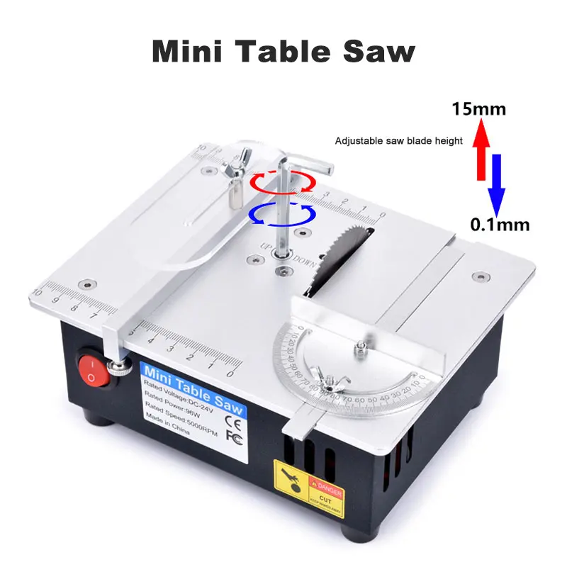 

Table Saw Mini Household DIY PCB Model Cutting Tool Small Bench Saws Desktop Electric Saw Woodworking Lathe Machine 63mm Blade