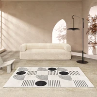 nordic modern black and white art geometric living room large area decor carpet bedroom cloakroom non slip rug porch door mat