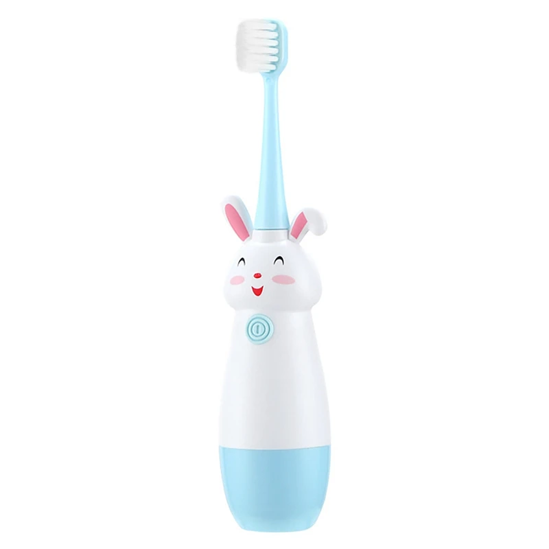

Children Electric Toothbrush Cartoon Pattern Kids With 3 Soft Replacement Head Care For Teeth And Gums