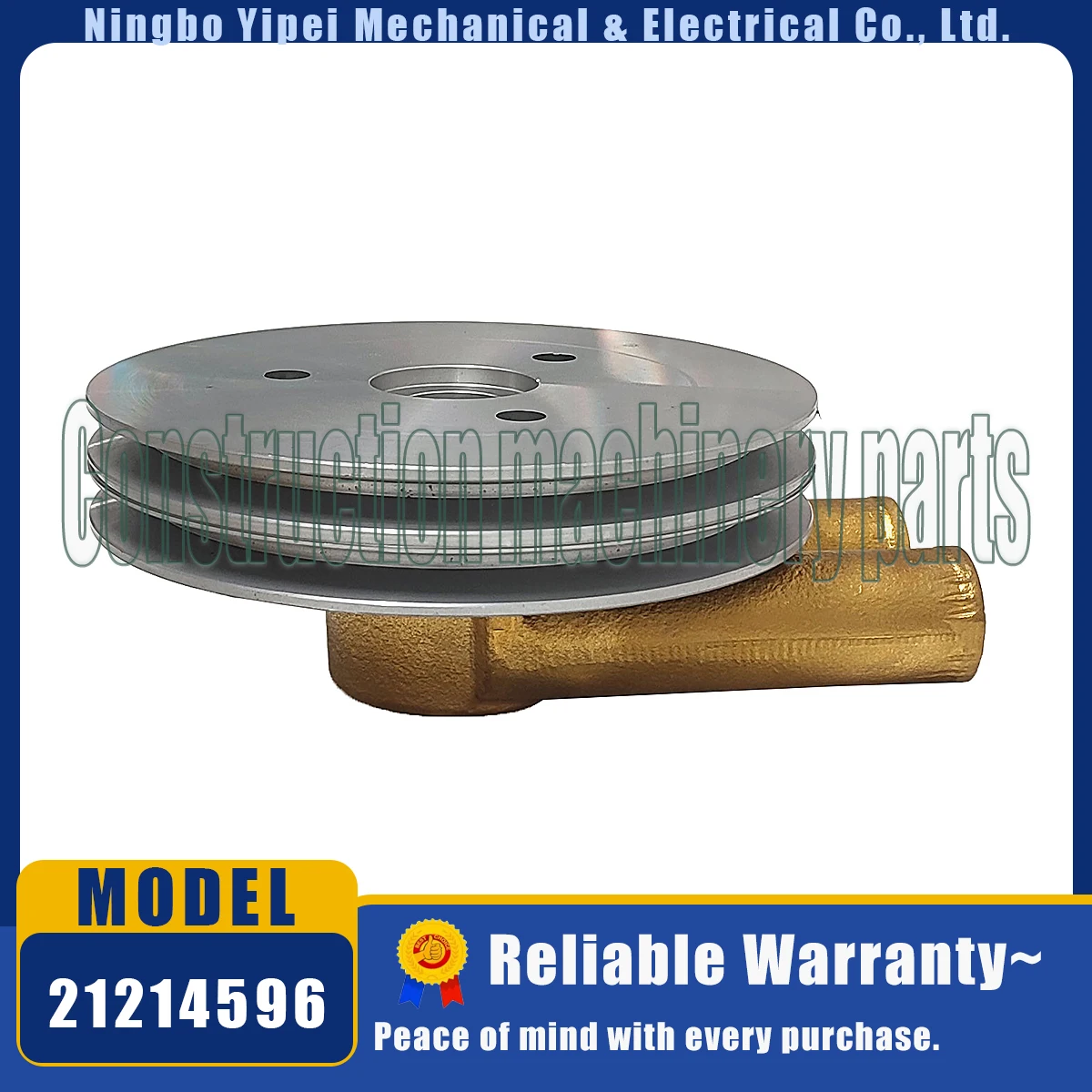 21214596 Ременный шкив водяного насоса с двойным V-образным вырезом для двигателей