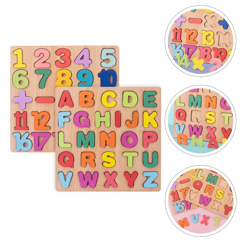 

1 Set Puzzle Matching Letter-Match Educational Plaything