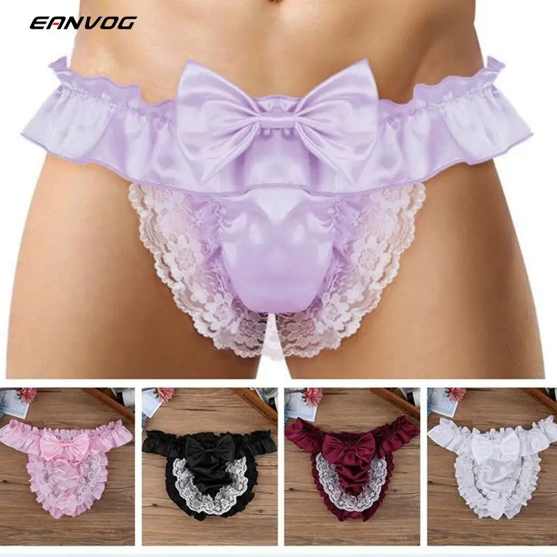 

Sissy Lace Briefs Men Panties Thongs Ruffled Mini Skirt Crossdress Costume Panty Skirt Thongs Gay Male Sexy Underwear Exotic