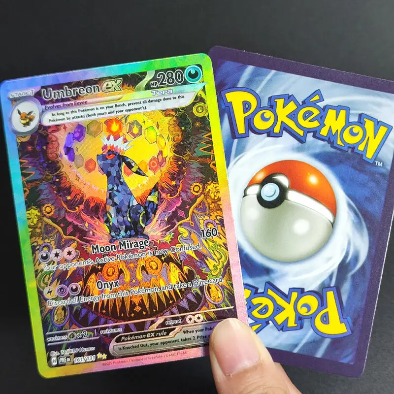 Фото Коллекционные карточки Pokemon DIY: Mega Gengar Ex, Charizard, Umbreon, Greninja, Mew, Giratina, Flash (английская версия) №4