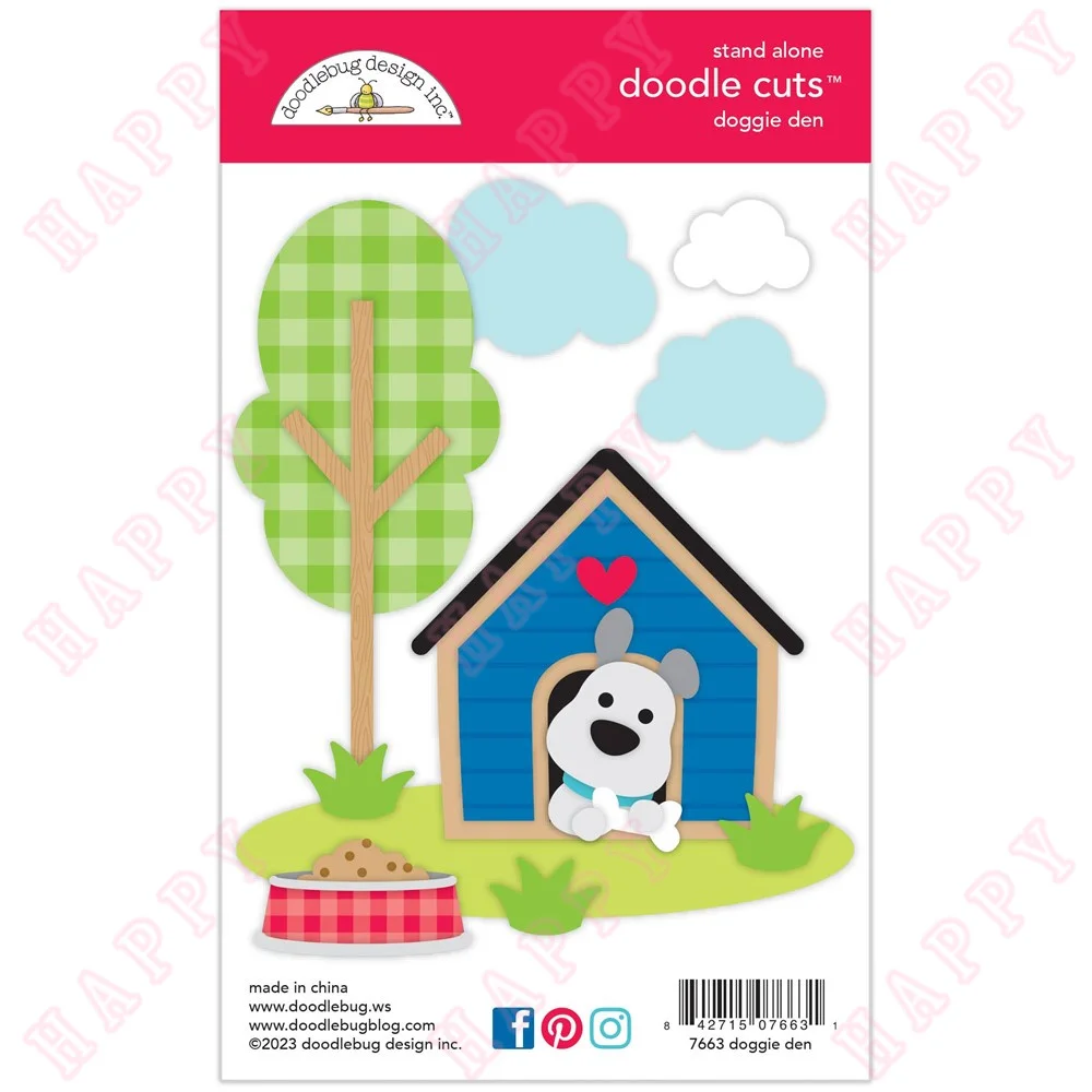 

Metal Cutting Dies Doggie Den For DIY Scrapbooking Envelope Greeting Card Decorative Embossing Handcraft Paper Craft Template