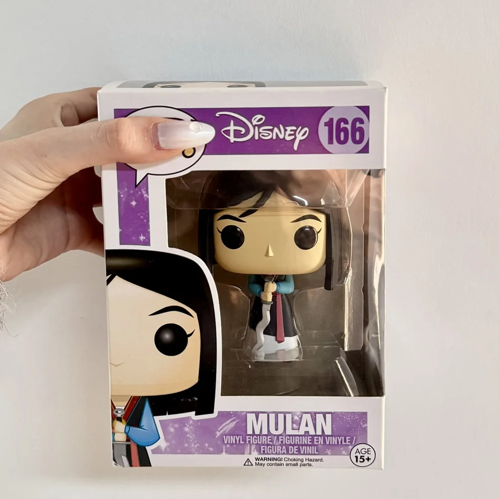Фото Новые поступления Funkos Принцесса Диснея Мулан # 166 Pops Эксклюзивные виниловые фигурки игрушки куклы подарки для детей №1