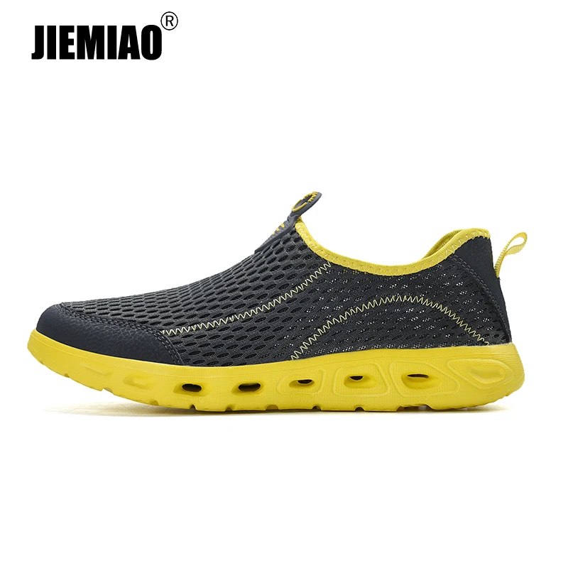 

JIEMIAO Lightweight Outdoor Trekking Hiking Shoes Climbing Non-slip Men Sneakers Quick Dry Breathable Upstream Water Shoes