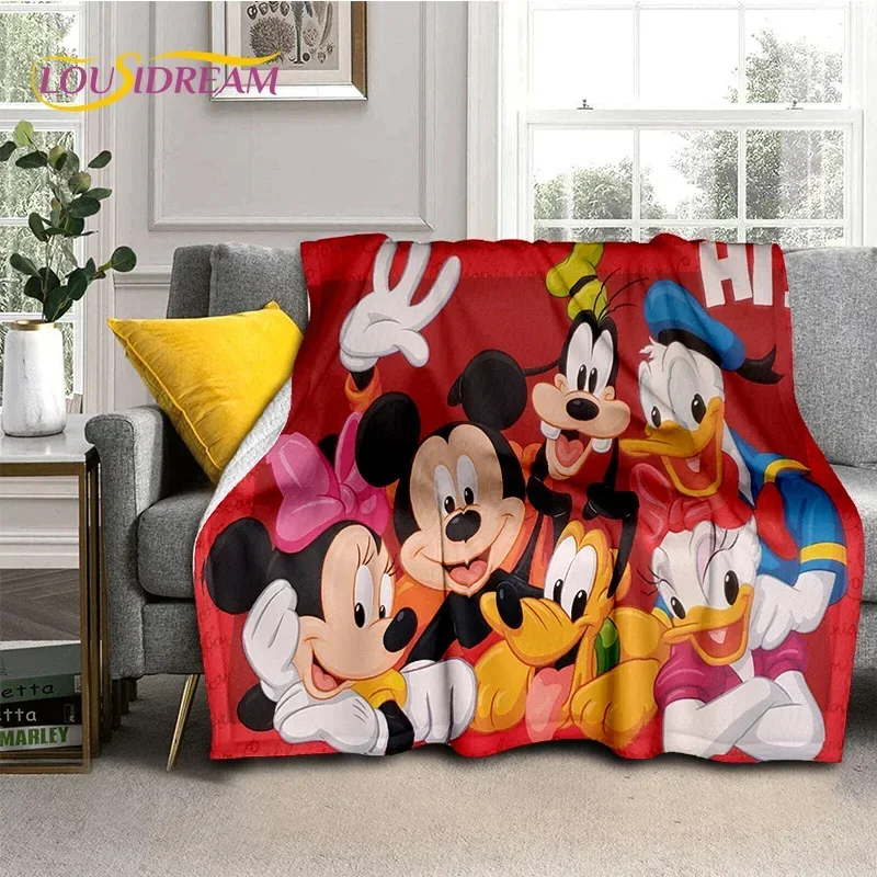 Мягкое одеяло с Микки и Минни Маус
