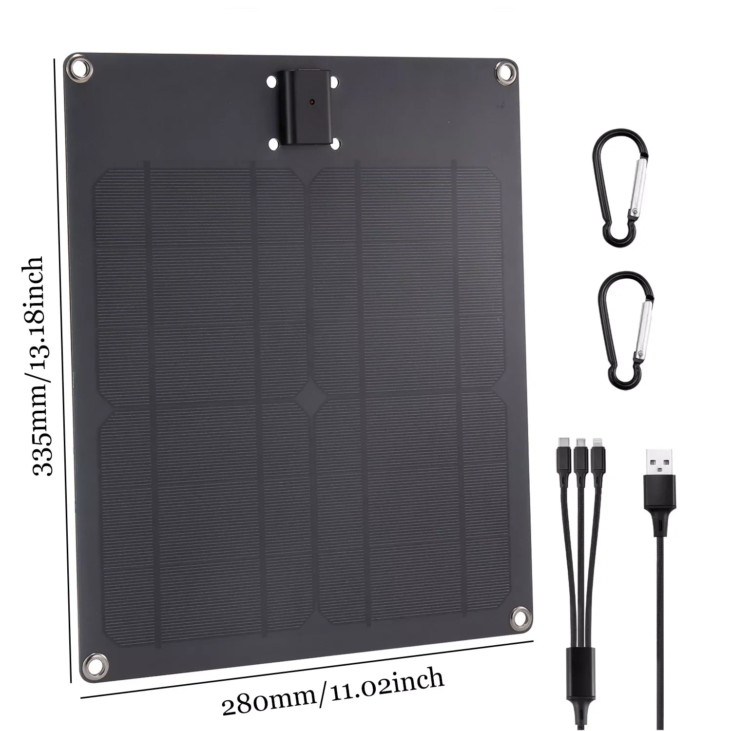 

NEW High Power Solar Panel Kit 5V Plate USB Output 2.5A True Wattage Solar Phone Charger Charging for Power Bank Battery Cell