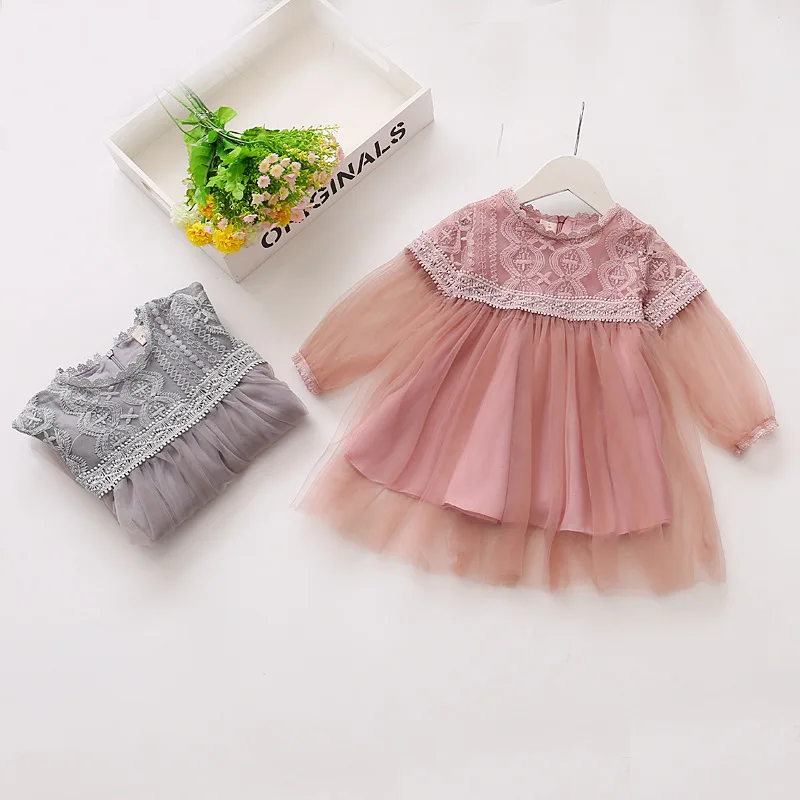 

Girls Casual Dresses Pretty Lovely Lively Arder New Arrivals Korean Princess Style Print Soild Children Clothing