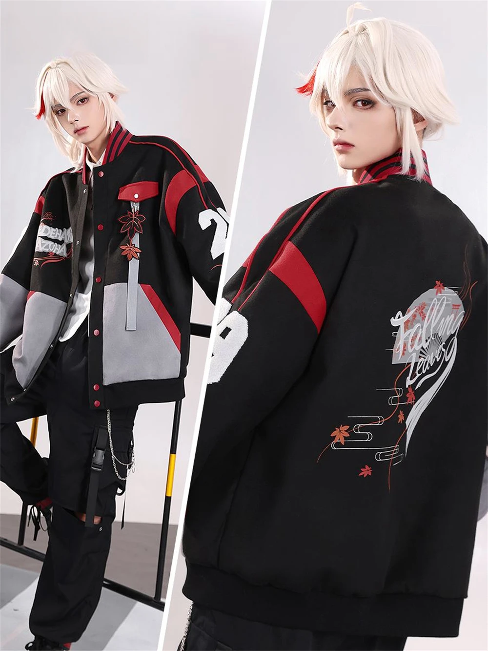 AGCOS Game Genshin Impact Kaedehara Kazuha Wanderer Balladeer Xiao Tighnari Косплей Костюм Пальто Куртка