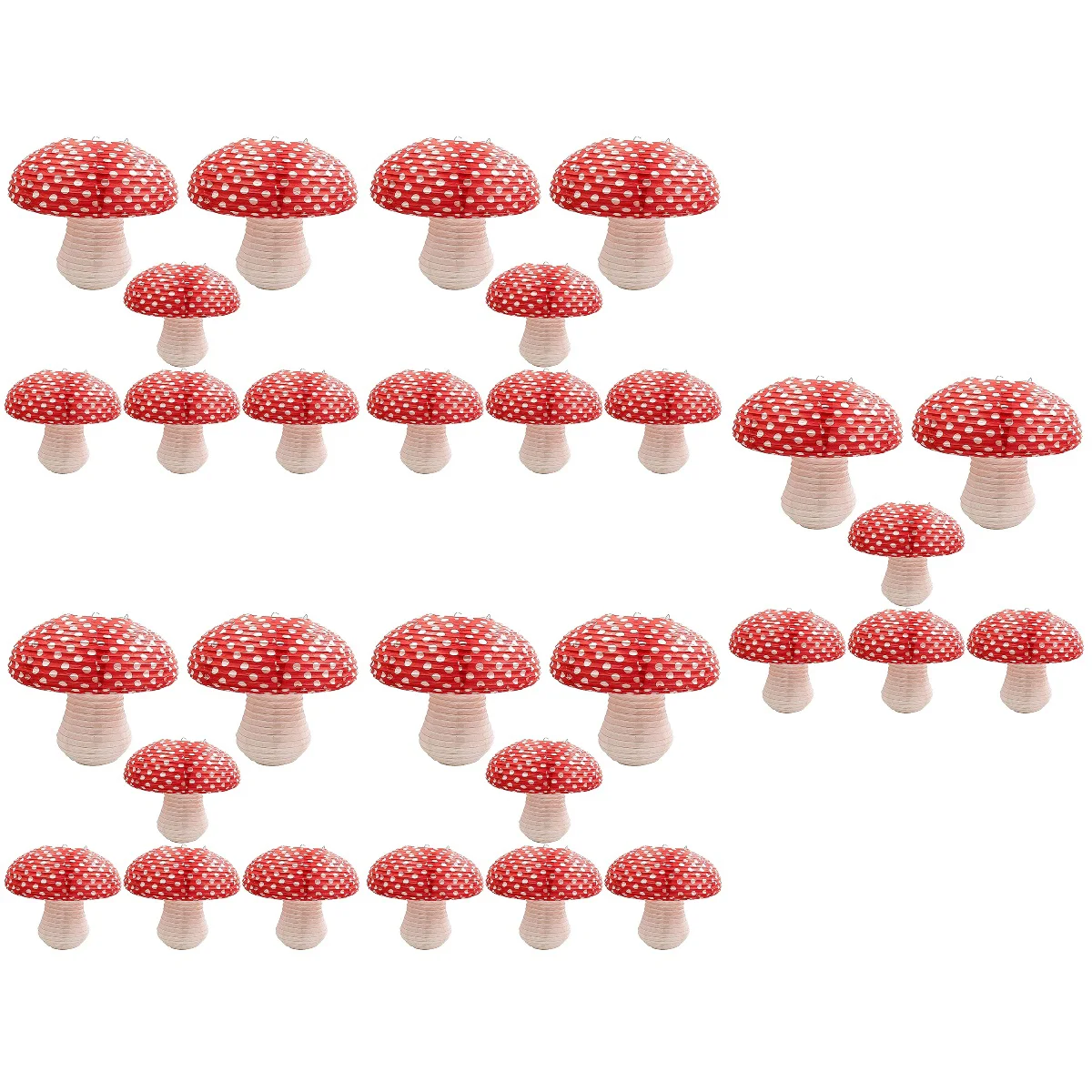 

30 Paper Lantern Decoration Hanging 3D Mushroom Shaped Lantern Mushroom Shaped Lantern Mushroom Shaped Paper Lantern