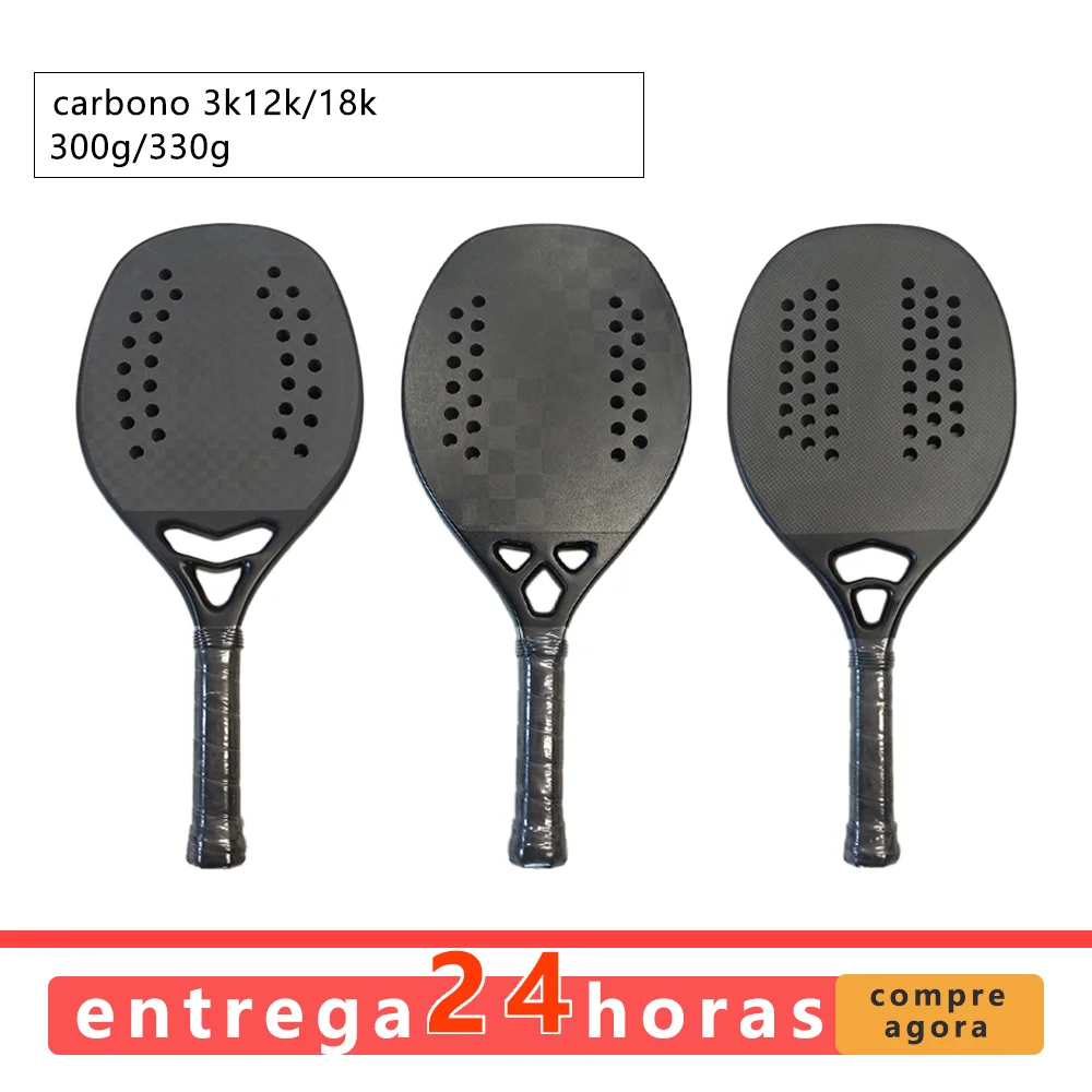Professional Paddle Racket Carbon Fiber And Adult Padle Eva  Core Lightweight Beach Tennis Padel Racquet