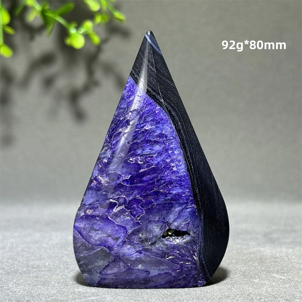 

Фиолетовый агат, фонарик свободной формы