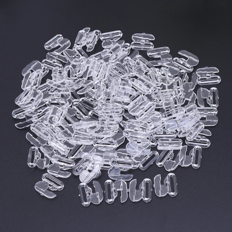 L21A 50pcs Bikini Clips Hook Snap Bra Clasps Swimsuit Buttons Apparel Sewing Buckles images - 6