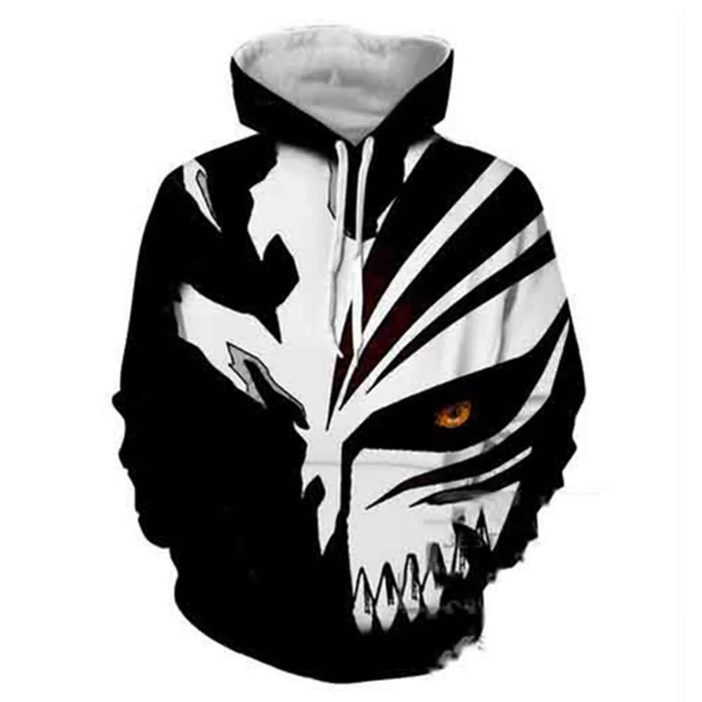 

Новинка Аниме отбеливатель Kurosaki Ichigo Косплей костюмы свитшот для взрослых детей куртка толстовки с капюшоном пуловер Спортивная одежда пал...