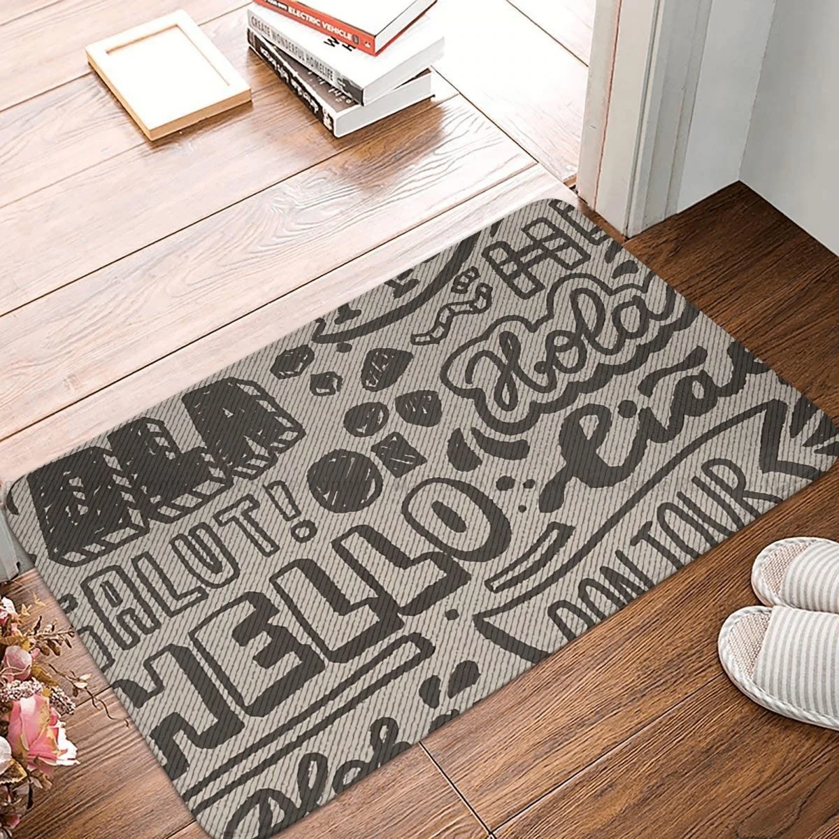 

Кухонный нескользящий коврик Hello, различные языки мира, коврик для гостиной, домашний декоративный коврик
