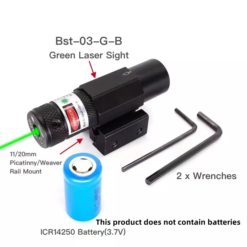 

Tactical Red/Green Laser Sight with 11mm 20mm Picatinny Rail Mount for Rifle Laser Sight Hunting Collimtor