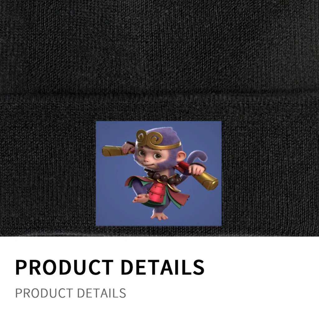 S-Black- Myth- Wukong Вязаная крючком шапка - Узор вязания шапочки вязаной в рубчик из ПДФ