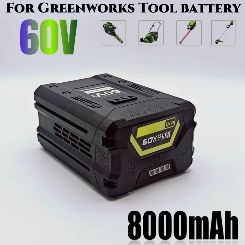 Фото 8000 мАч для Greenworks 24 В 40 В 60 В 80 В 82 В BLF442 CSC404 CSF401/405 82CS27 82CS34 82BH22 82BD250 аккумулятор для электроинструмента №1